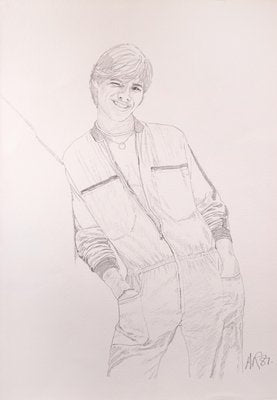 Anthony Roaland, Portrait of a Boy, Pencil on Paper, 1981-ZCI-1338762