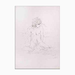 Anthony Roaland, The Boy at the Sea, Original Drawing, 1980-ZCI-1342847