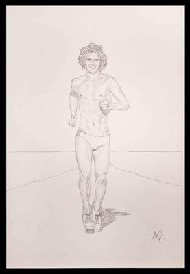 Anthony Roland, The Running Man, Original Drawing, 1981-ZCI-1327902