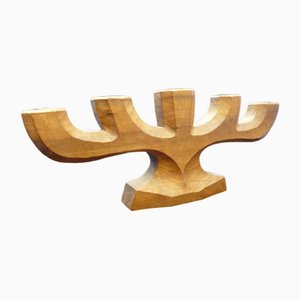 Anthroposophical Ash Wood Candleholder, 1930s-UG-1807818