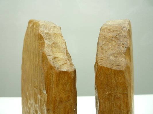 Anthroposophical Bookends in Oak, 1930s, Set of 2-UG-1374846