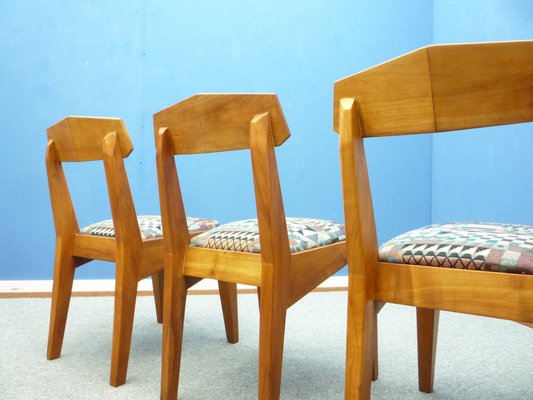 Anthroposophical Cherry Dining Chairs by Siegfried Pütz, 1920s, Set of 3-UG-1811620