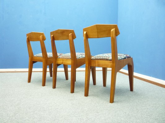 Anthroposophical Cherry Dining Chairs by Siegfried Pütz, 1920s, Set of 3-UG-1811620