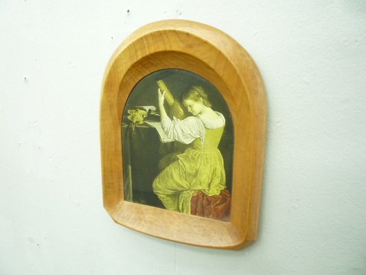 Anthroposophical Limewood Photo Frame by Siegfried Pütz, 1920s-UG-1374145