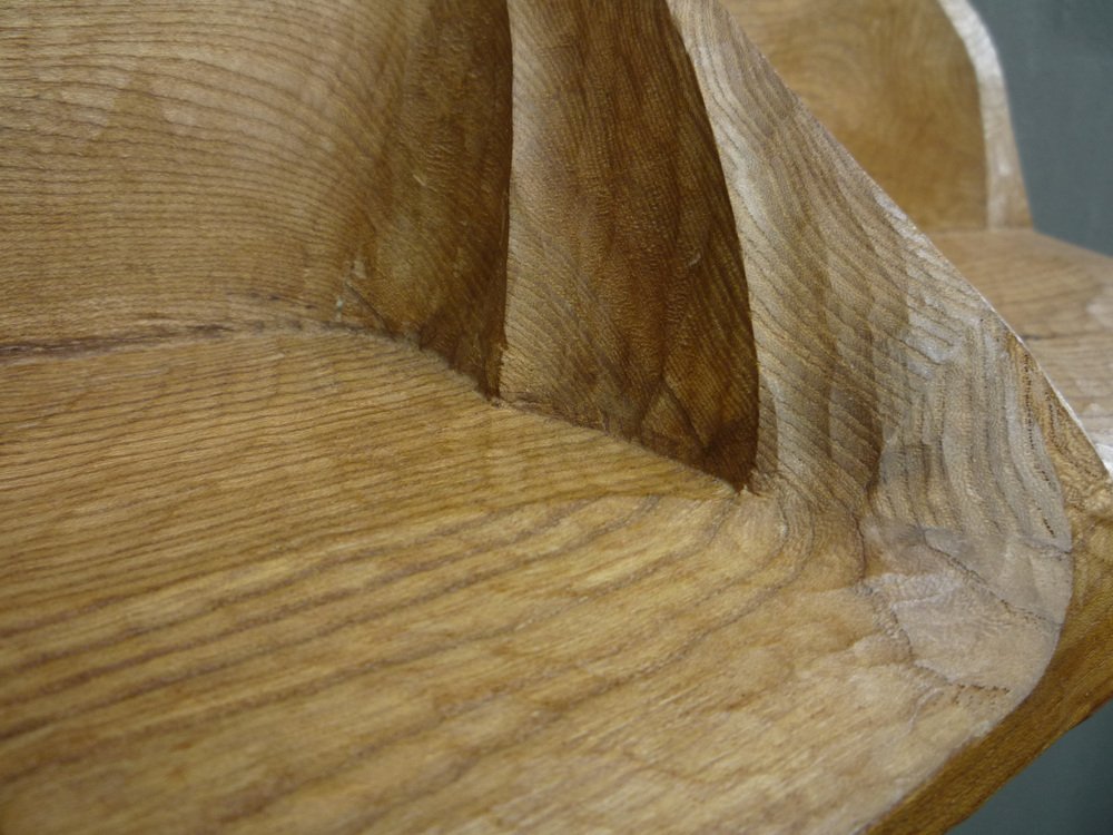 Anthroposophical Walnut Wall Shelf in the style from Rudolf Steiner, 1940s