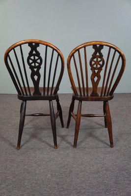 Antique 18th Century English Windsor Dining Room Chairs, Set of 6-HPP-1706151