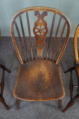 Antique 18th Century English Windsor Dining Room Chairs, Set of 6-HPP-1706151