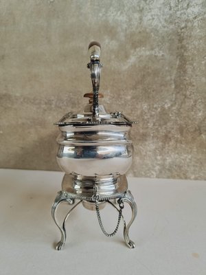 Antique 19th Century English Silver Plated Bouilloir Teapot-IFQ-1210218