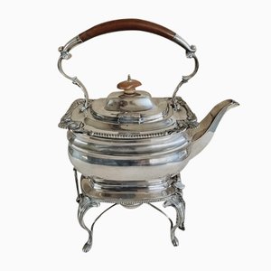 Antique 19th Century English Silver Plated Bouilloir Teapot-IFQ-1210218