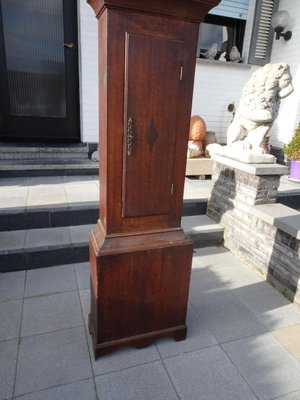 Antique 19th Century Longcase Oak Grandfather Clock by John Leach Romsey-AWL-1168138