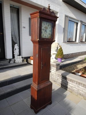 Antique 19th Century Longcase Oak Grandfather Clock by John Leach Romsey-AWL-1168138