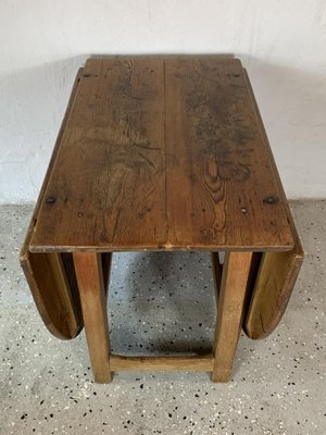 Antique 19th-Century Swedish Farmhouse Drop Leaf Table-IJL-1186403