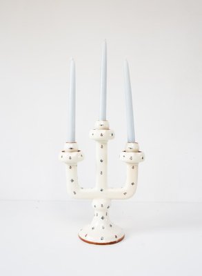 Antique 3-Arm Hand Painted Candelabra, 1920s-JWI-1737437