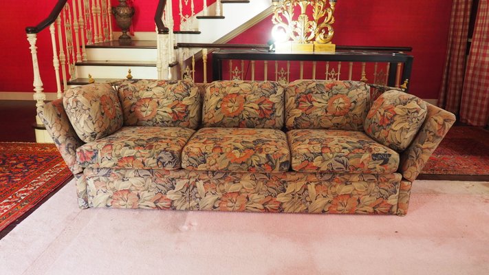 Antique 3-Seater Sofa with Original Upholstery and Brass parts-YNQ-1448906