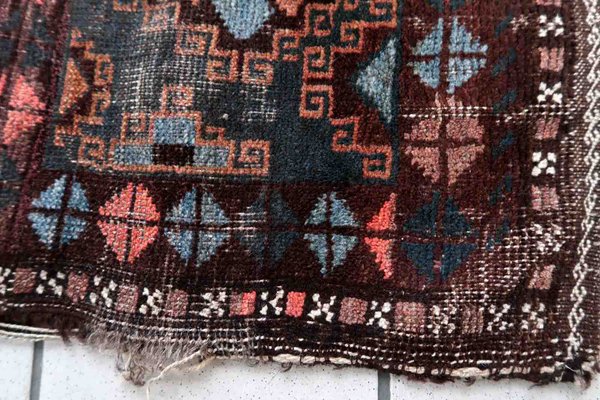 Antique Afghan Baluch Rug, 1900s-JZV-1361411