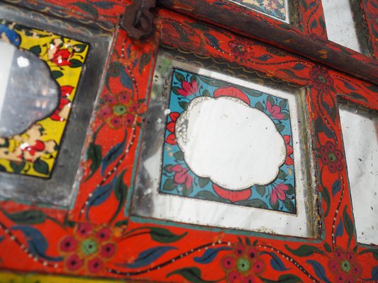 Antique Afghan Cabinet with Mirror, 1890s-UZN-1399186