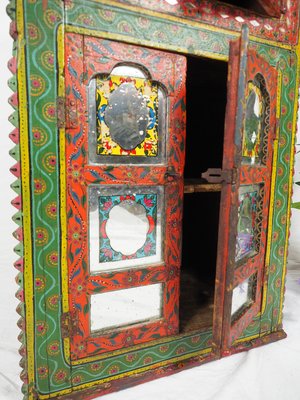 Antique Afghan Cabinet with Mirror, 1890s-UZN-1399186