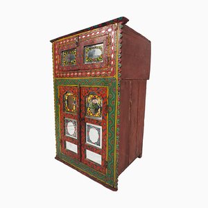 Antique Afghan Cabinet with Mirror, 1890s-UZN-1399186