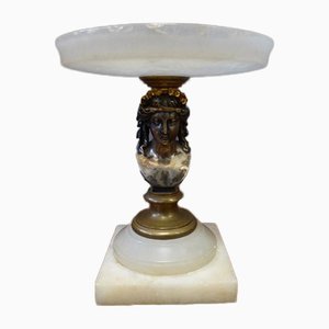 Antique Alabaster and Bronze Cup-WSV-605479