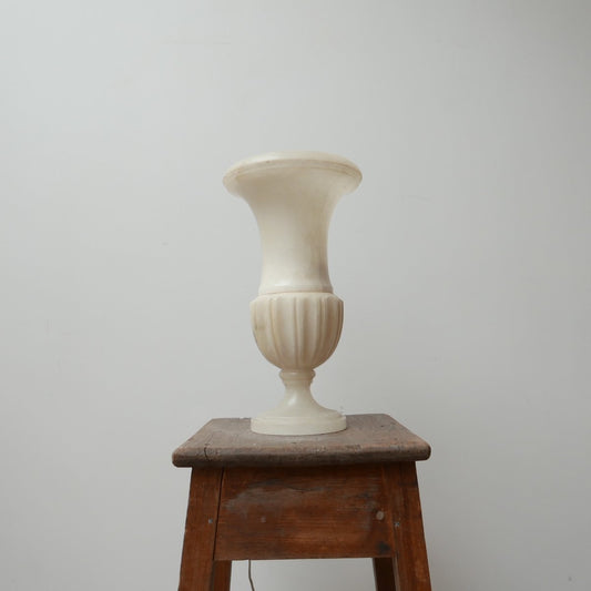 Antique Alabaster Urn Table Lamp