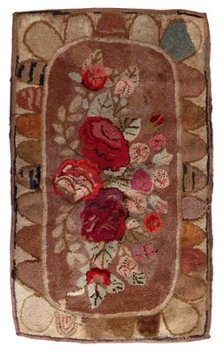 Antique American Hooked Rug, 1880s-JZV-1427252