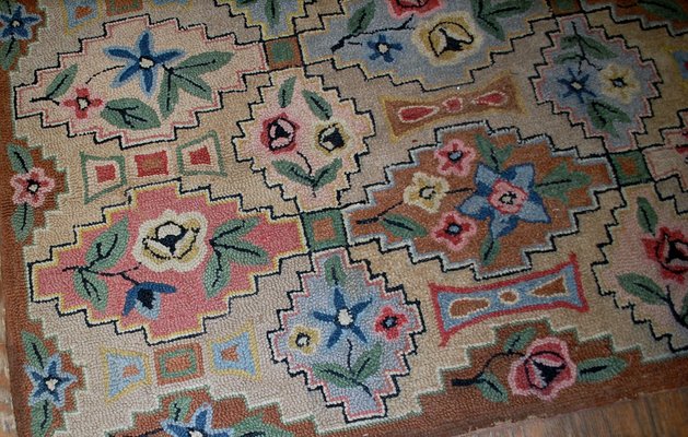 Antique American Hooked Rug, 1880s-JZV-1031094