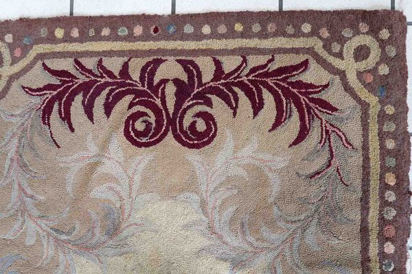 Antique American Hooked Rug, 1880s-JZV-1427239