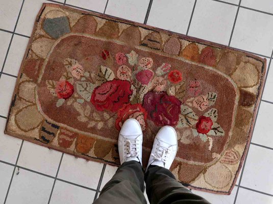 Antique American Hooked Rug, 1880s-JZV-1427252