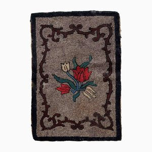 Antique American Hooked Rug, 1880s-JZV-1420852