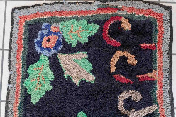 Antique American Hooked Rug, 1890s-JZV-1427246