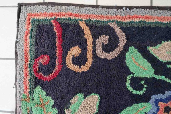 Antique American Hooked Rug, 1890s-JZV-1427246