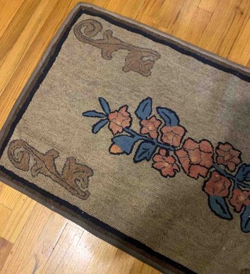 Antique American Hooked Rug, 1900s-JZV-1187559