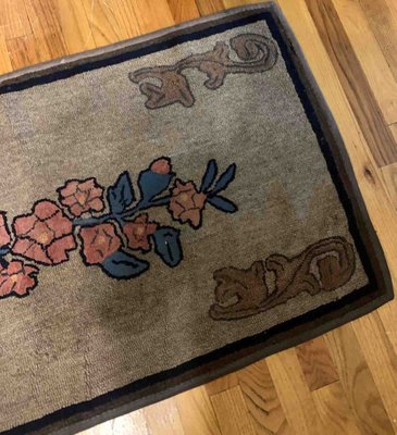 Antique American Hooked Rug, 1900s-JZV-1187559