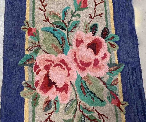 Antique American Hooked Rug, 1920s-JZV-1377268