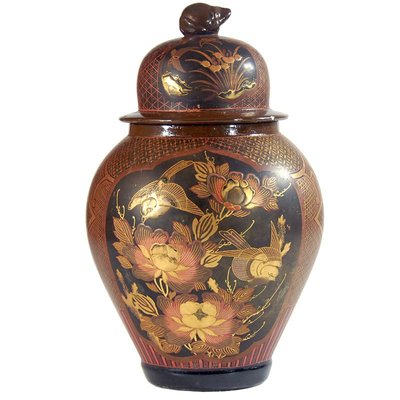 Antique Arita Lacquered Porcelain Vase-GIW-811802