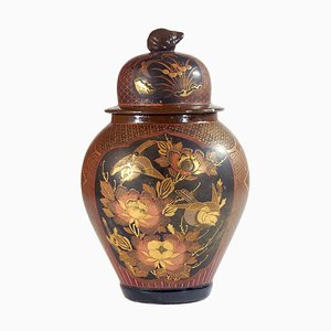 Antique Arita Lacquered Porcelain Vase-GIW-811802