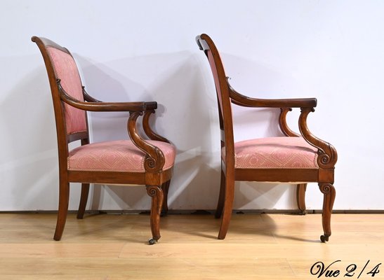 Antique Armchairs in Mahogany, Set of 2-RVK-2020362