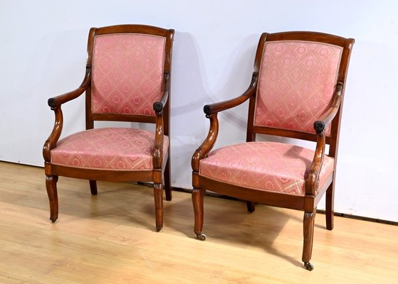 Antique Armchairs in Mahogany, Set of 2-RVK-2020362