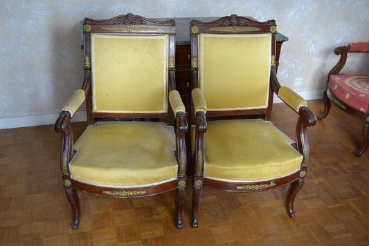 Antique Armchairs, Set of 8