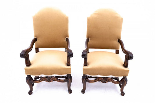 Antique Armchairs, Western Europe, 1900s, Set of 2