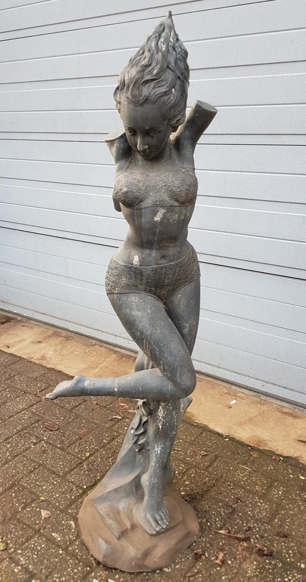 Antique Art Deco Bronze Statue of a Dancer