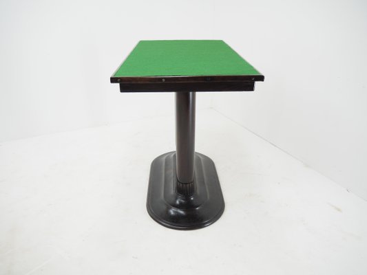 Antique Art Deco Game Table with Iron Base, 1920s-TZ-1388960