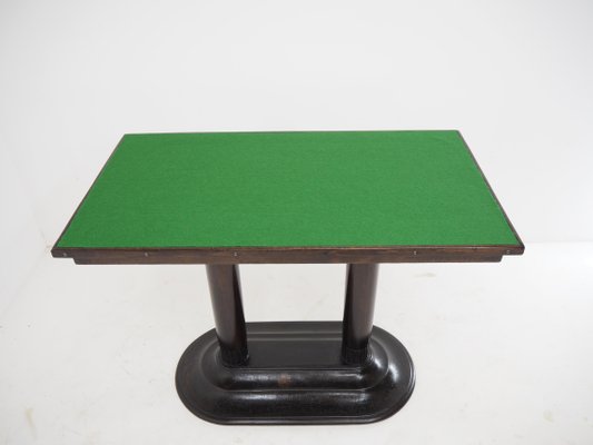 Antique Art Deco Game Table with Iron Base, 1920s-TZ-1388960