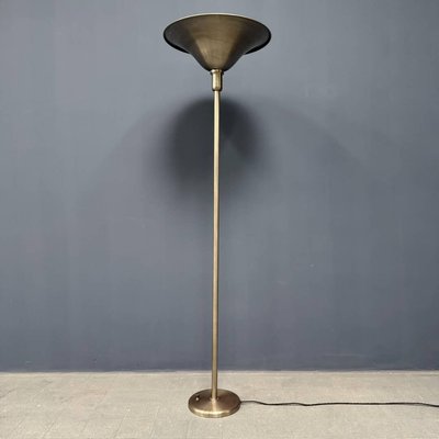 Antique Art Deco Nickel-Plated Floor Lamp, 1920s-NPL-2016949