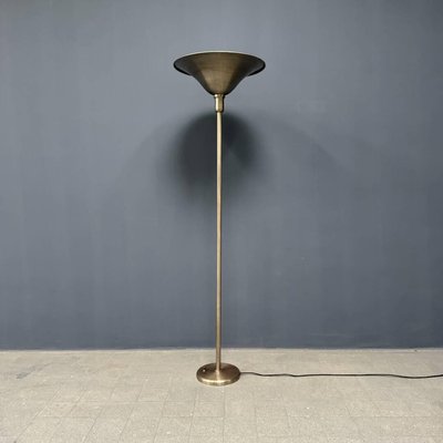 Antique Art Deco Nickel-Plated Floor Lamp, 1920s-NPL-2016949