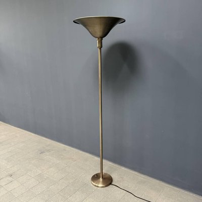 Antique Art Deco Nickel-Plated Floor Lamp, 1920s-NPL-2016949