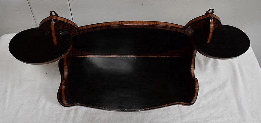 Antique Art Nouveau Blackened Rosewood Shelf, 1900s-RVK-746356