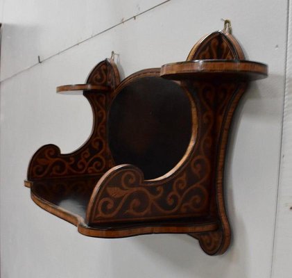 Antique Art Nouveau Blackened Rosewood Shelf, 1900s-RVK-746356