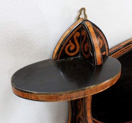 Antique Art Nouveau Blackened Rosewood Shelf, 1900s-RVK-746356