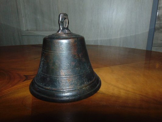 Antique Art Nouveau Bronze Bell-CAQ-654069